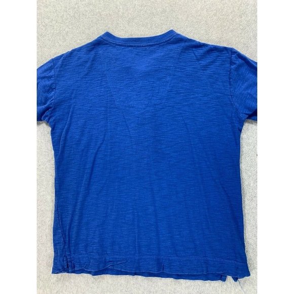 Los Angeles Dodgers Baseball Short Sleeve Henley Shirt (Men's Small) Blue - Picture 10 of 10